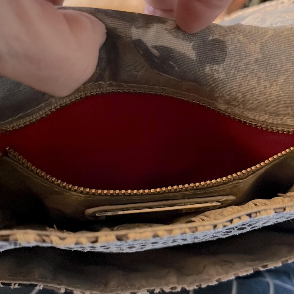 Elliott Lucca Snake Python Brown And Beige Leathe… - image 3